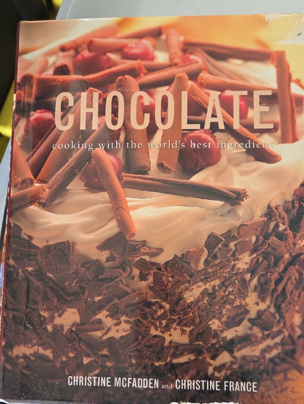 Chocolate Cookbook by Christine McFadden & Christine France - Brown Cream Cover